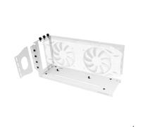 Support pour Cartes Graphiques Mars Gaming MCA-GCV Base Magnétique 3 Slots GPU 2x Brackets PCI Blanc
