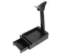 Support pour Casque Audio de Bureau avec Boîte de Rangement Noire Abs | Présentoir de Table, Usage Hôtels et Salles D’étude, Design Simple, Stabilité Fiable, Opération Facile