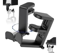 Support Pour Casque Base Pivotante À 360 Degrés Avec Rangement De Câble