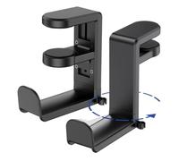 Support pour Casque Base Pivotante À 360 Degrés Avec Rangement De Câble