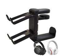 Support pour casque de bureau, support pour casque et manette - Support sous le bureau pour casque de jeu, accessoires de jeu de table, étagère de rangement pour manettes de jeu et casques PC