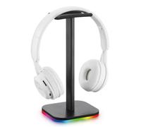 Support pour casque de jeu RGB, contrôle du son, lumière LED, capteur de musique, lampe d'ambiance, support pour casque de bureau, accessoire PC Gamer