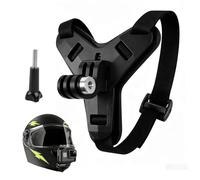 Support pour Casque de Moto Compatible avec Gopro Hero 13/12/11/10/9/8/7/6/5/4/3, Session, Osmo Action, Polaroid, Sjcam, Akaso, Campark