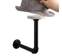 Support pour casque de moto - Système de rangement mural en bois et métal de 31,49 pouces, support pour équipement d'équitation avec structure de fixation à vis solide | Utilisation domestique pour l'