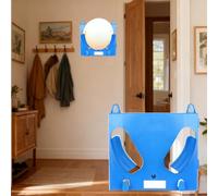 Support pour Casque de Sécurité Étagère de Rangement pour Casques de Chantier (entrée), Support de Casque de Sécurité Modulable avec Crochets, Porte-casque de Chantier en Plastique(Blue,32pcs)