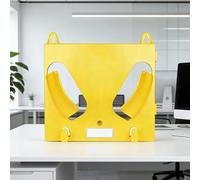 Support pour Casque de Sécurité Porte-casques de Sécurité pour Bureau, Support Mural pour Casques de Chantier, Porte-casques Mural pour Atelier/salle de Repos(Yellow,Hold 34 Hats)