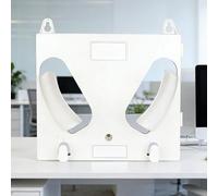 Support pour Casque de Sécurité Porte-casques de Sécurité pour Bureau, Support Mural pour Casques de Chantier, Porte-casques Mural pour Atelier/salle de Repos(White,Hold 6 Hats)
