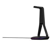 The G-Lab Support casque K-Stand Hydrogen - RGB 7 couleurs, 2xUSB+USB-C, base antidérapante, Noir