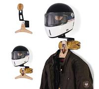Support pour Casque Moto - Motorcycle Helmet Hanger, Wood Helmet Rack - Métal Noir