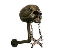 Support Pour Casques Crâne,Support Pour Casques Crâne - Support mural pour casques - Support de casques de crâne de moto, support de support de casques, conception de tête de crâne murale, pour vélo,