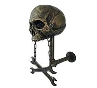 Support pour casques de moto, support pour casques crâne,Support mural pour casques de crâne de moto - Support de casques de crâne de moto, conception de tête de crâne, support de support de casques p