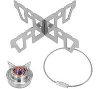 Support pour casserole et bouilloire - XVX - inox - pour camping réchaud randonnée popote