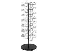 Support pour chapeaux de sol avec 30 cu, parfait pour la maison et le magasin. Peut contenir jusqu'à 30 chapeaux
