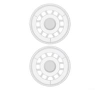 Support pour chiffon d'aspirateur Dji pour robot Romo Blanc ABS Support sécurisé Installation facile Pièce de rechange compatible avec appareil de nettoyage Outil d'entretien du sol efficace (2 pièces