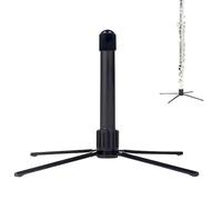 Support pour clarinette portable, support d'outils pliable, portable, avec base en métal, à 4 pieds, pour flûte et clarinette, pour voyage, maison, vacances, anniversaire, fête, famille amis