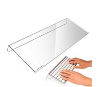 Support pour Clavier de Bureau | Socle Ergonomique Incliné Transparent - Support de Clavier d'Ordinateur pour Table,Maison Bureau Salle d'Étude Réception École Cubicle Travail Gamers Étudiants