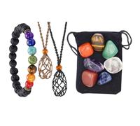 Support pour Collier de Pierres Tissé en Bois, Kit DIY Rétro