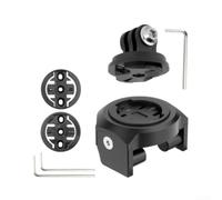 Support pour compteur de vitesse en alliage d'aluminium | Vis pour conduite stable, adaptateur 3 en 1 pour Garmin Bryton pour Wahoo, compatible avec les vélos pliants Dahon, noir