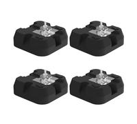 Support pour Condenseur - Support Pour Climatiseurs Sans Conduit - Antivibratile, Socle Renforcé 4 Pièces Sol Extérieur Support climatiseur en caoutchouc résilient résistance au feu e