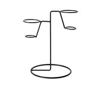 Support pour cônes - Support pour cônes - Support pour crème glacée - Support pour cupcake français - Noir - Support pour barbe à papa et glace - Support alimentaire décoratif et stable pour cornets