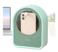 Support pour cotons-tiges de maquillage, support portable pour coton-tige,Boîte de rangement de bureau anti-poussière | Porte-papeterie multifonctionnel, boîte de maquillage murale pour rouges à lèvre