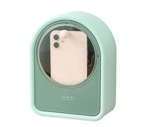 Support pour cotons-tiges de maquillage, support portable pour coton-tige,Boîte de rangement de bureau anti-poussière | Porte-papeterie multifonctionnel, boîte de maquillage murale pour rouges à lèvre