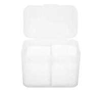 Support pour Cotons-tiges, Distributeur de Cotons-tiges pour Dissolvant de Vernis à Ongles, Support de Rangement, Boîte de Rangement à 2 Grilles pour Nail Art, Support pour