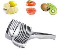 Support pour coupe-tomates et citrons - Guide de coupe manuel - Outil de coupe de précision - Assistant de cuisine pour fruits et fruits - Design simple pour des coupes uniformes - Facile à nettoyer