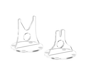 Support pour couteaux - Support de présentation de couteaux en acrylique de 2 pièces | Étagère à couteaux transparente | Souffleur de base antidérapante pour plan de travail, armoire et rangement