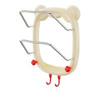 Support pour couvercle de casserole, organiseur à ventouse à 2 niveaux, planche à découper, étagère de rangement, pour planche à découper, torchon, plaque de cuisson, éplucheur, manique, plan de