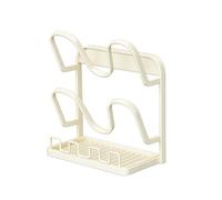 Support pour couvercle de casserole, rangement de cuisine antidérapant qui économise de l'espace, étagère organisateur de couvercle de casserole, séparateur d'étagère intérieure de l'armoire, trieur