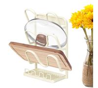 Support pour couvercles de casseroles, gain de place, antidérapant, organiseur de cuisine, support de couvercle de casserole - pour planche à découper, fourchette, spatule, soupe, louche, serviette