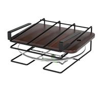 Support pour couvercles de casseroles, organiseur de cuisine, support de casseroles et couvercles peu encombrants, organiseur de couvercles multifonction 27 x 30 x 12 cm pour armoire, comptoir et