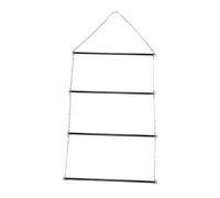Support pour Couvertures De Selle, Rangement Suspendu 4 Couches, Métal Robuste, 114x61cm - Grande Capacité, Pliable avec Chaînes, Idéal pour Écurie Et Garage