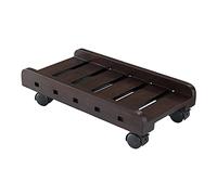 Support pour CPU Bureau de Bureau Pc Panier de la Tour, Bois Pc Stand de Plancher de Tour CPU Chariot de Bois avec Roues sous Le Bureau (Brun) Support Boîtier d'Ordinateur (Color : Bruin, Size : S)