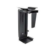 Support pour CPU de Bureau ou Mural, Couleur Noire, réglable, Peu encombrant, idéal pour Maintenir l'ordre et améliorer la Ventilation.