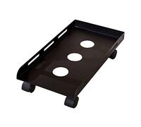 Support pour CPU Porte-cpu support PC Stand de plancher, support de radiateur en métal, roulettes de verrouillage PC roulant PC, durable avec des trous de ventilation Support Boîtier d'Ordinateur ( Si