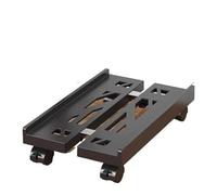 Support pour CPU Support de processeur mobile noir et blanc, support de tour de processeur réglable avec 4 roulettes pivotantes, support sous le bureau, rack de PC central ventilé Support d'unité cent