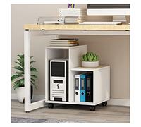 Support pour CPU Support de stockage de CPU en bois sous le bureau de bureau CPU CPU Stand Roling Stand Demovible PC Stand de plancher d'hôte avec 4 roues de roulettes Support Boîtier d'Ordinateur ( C