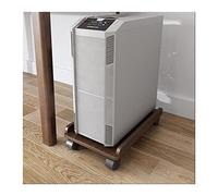 Support pour CPU Support de tour de PC mobile sous le bureau, chariot de support de support de CPU en bois, support de sol de boîtier de PC roulant avec 4 roulettes adaptées à la plupart des boîtiers