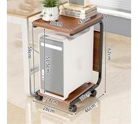 Support pour CPU Support de tour PC - Support de tour PC Support de processeur Chariot Support de stockage de bureau mobile avec roues for bureau à domicile salle de classe Support d'unité centrale(Na