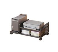 Support pour CPU Support pour CPU, étagère pour imprimante, étui de bureau, support pour chariot mobile avec roulettes pivotantes de verrouillage, étagère de rangement multifonctionnelle Support de