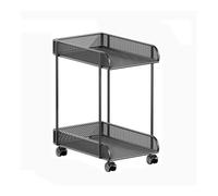 Support pour CPU Support pour tour de CPU, support noir pour tour de PC, support CPU à 2 niveaux, chariot tour pour ordinateur portable en métal, étui pour hôte mobile pour la maison avec roues