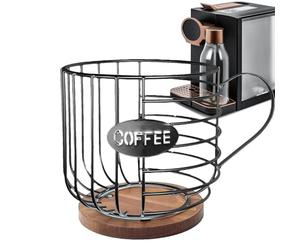 Support pour crème à café - Présentoir en forme de tasse pour le rangement de crème | Panier de rangement pour cuisine, salon, étagère décorative pour café et condiments