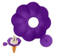 Support pour crème glacée - Protection contre les gouttes en silicone, plateau de protection réutilisable de qualité alimentaire, anti-gouttes pour éviter les chutes par temps chaud | Accessoire de
