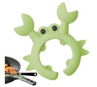 Support pour cuillère à crabe - Joli porte-ustensiles en silicone en forme de crabe - Ustensiles de cuisine - Support de louche sur le plan de travail - Support de spatule sur la cuisinière pour le