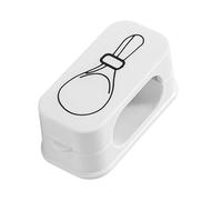 Support pour cuillères à riz - Organiseur de pelle avec fermeture magnétique - Rangement pour ustensiles de cuisine - Étagère suspendue à ventouse - Support latéral - Support de spatule - Plastique