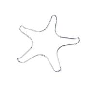 Support Pour Cuisinière à Gaz Support en acier inoxydable for cuisinière à gaz, 2 pièces, de poêle fer Camping, anneau diffuseur chaleur, petit Pot(Five-star rack)