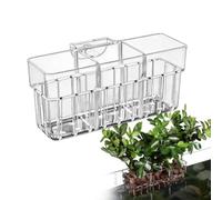 Support pour d'aquarium réglable à 3 positions | Plantes aquatiques transparentes pour crevettes, poissons combattants, terrarium d'eau douce, décoration d'aquarium