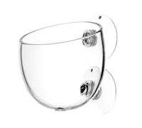 Support pour d'aquarium - Support pour d'aquarium - Pot d'eau en verre avec ventouses - Arbres vivants - Planteur d'aquarium - Réservoir d'eau portable pour créatures marines